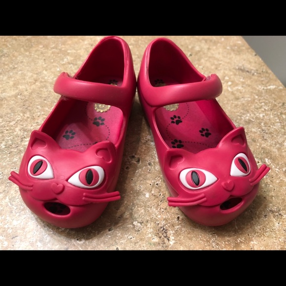 Mini Melissa Pink Cats Size 6 EUC - Picture 2 of 8